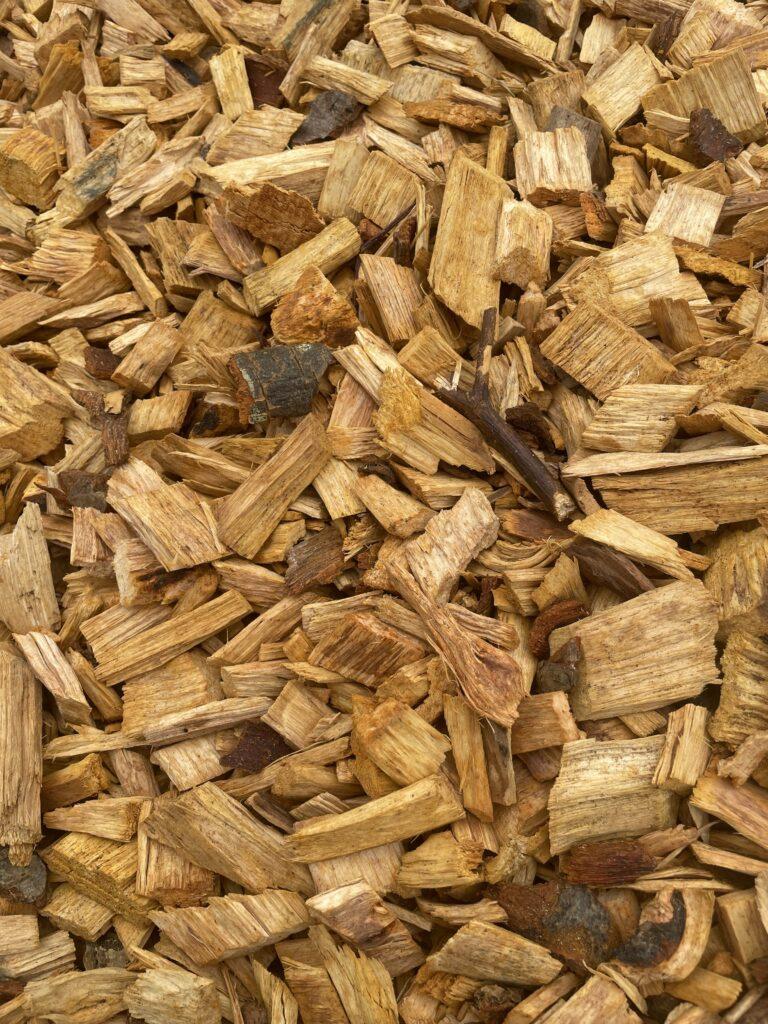 100L Holzhackschnitzel grobe Stücke Garten Beete Unkrautschutz Jetzt